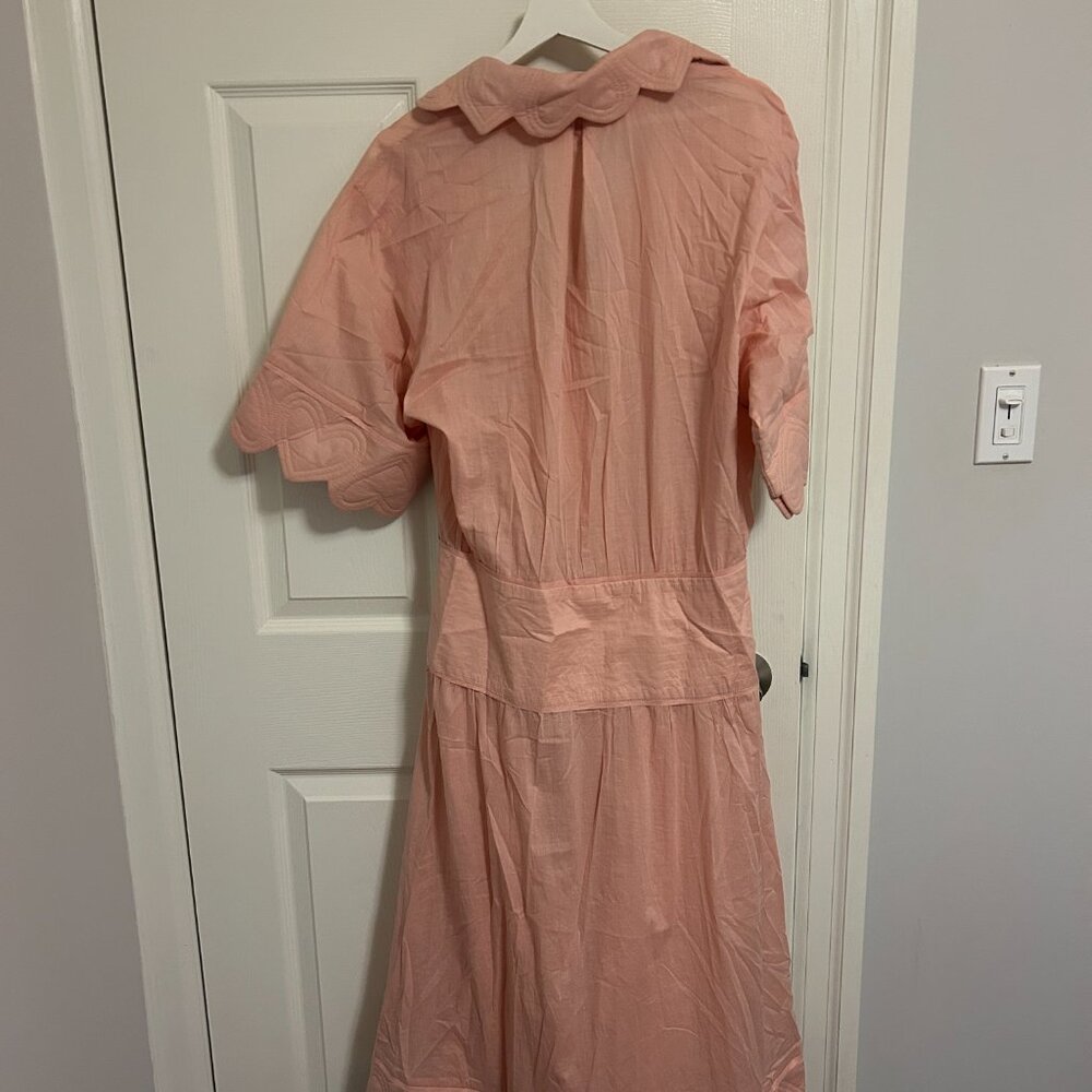 Farm Rio light pink heart detailed midi dress new with tags XS - Picture 6 of 6